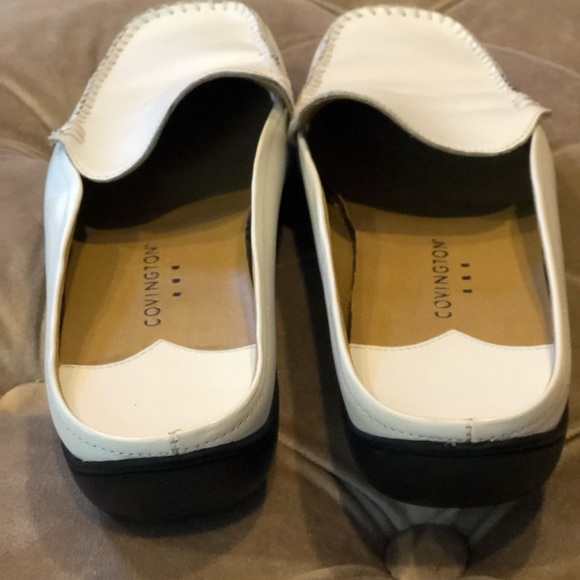 NWOT Covington White Slip on mules. - Picture 3 of 6